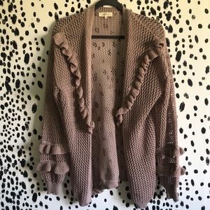 Ruffle Cardigan